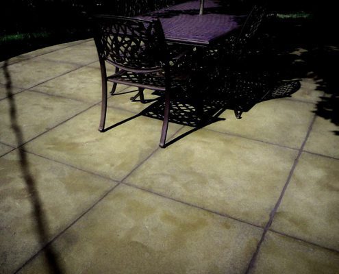 Patio Dining Concrete Flooring