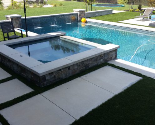 Concrete Patio Pool Construction