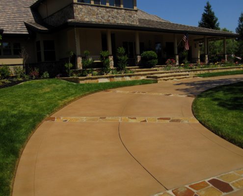 Concrete Driveway Stain Repairs Construction