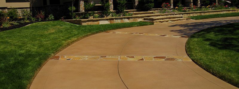 Installation of concrete driveways, walkways and patios